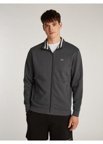 Herren Sweatjacke "TJM REG FLEECE ZIP THRU EXT", schwarz, casual, Gr. 6XL, Tommy Jeans PLUS, unifarben, Sweatware, Obermaterial: 80% Baumwolle, 20%