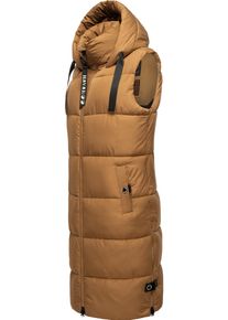 Navahoo Damen Steppweste "Schnuffelchen", braun, modisch, Gr. XS, Oberstoff: 100% Polyester; Futter: 100% Polyester; Wattierung: 100% Polyester,
