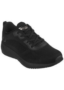 Skechers Herren Sneaker "Skechers SQUAD", Gr. 41, schwarz, Textil, Lederimitat, sportlich, Schuhe, für Maschinenwäsche geeignet, Freizeitschuh,