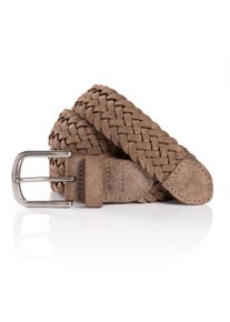 MONTI Damen Ledergürtel "VANCOUVER", grau, Gr. 110, Obermaterial: 100% Rindsleder, Gürtel