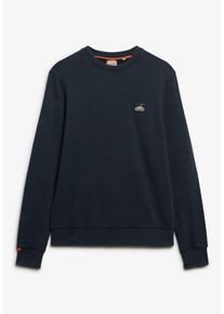 Superdry Herren Sweatshirt "GREAT OUTDOORS EMB RLXD SWEAT", blau, modisch, Gr. M, unifarben mit Farbeinsatz, angeraute Sweatware, Obermaterial: 100%