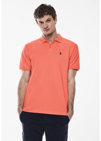 Street One MEN Herren Poloshirt, rot, casual, Gr. M, unifarben, Web, 100% Baumwolle, Shirts, in Unifarbe