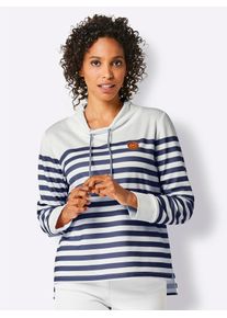 Damen Sweatshirt, bunt, Gr. 36, CREATION L PREMIUM, gemustert, mehrfarbig, gestreift, 48% Baumwolle, 48% Modal, 4% Elasthan, Sweatshirts