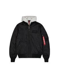 Herren Bomberjacke "Alpha Industries Men - Bomber Jackets MA-1 TT Two Tone Hood", schwarz, Gr. L, Alpha Industries, Obermaterial: 100% Nylon, Futter: