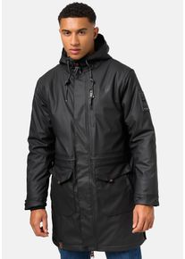 STONE HARBOUR Herren Regenmantel "Verdaan", schwarz, sportlich, Gr. XL, Obermaterial: 70% Polyester, 30% Polyurethan, Futter: 100% Polyester,