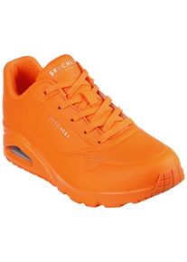 Skechers Damen Sneaker "UNO - NIGHT SHADES", Gr. 36, orange, Lederimitat, sportlich, Schuhe, im Monochrome-Look