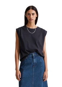 Marc O'Polo Damen T-Shirt, blau, casual, Gr. M, MARC O'POLO DENIM, Single Jersey, Obermaterial: 100% Baumwolle, Shirts, relaxed, Schulterpartie in Falten gelegt