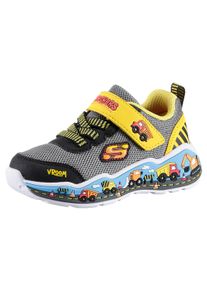 Skechers Kinder Sneaker "PLAY SCENE", Gr. 26, bunt, Lederimitat, Mesh, kontrastfarbene Details, casual, Schuhe, Freizeitschuh mit bedruckter Sohle,