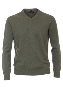 Casamoda Herren Strickpullover "Casamoda Pullover uni"325, grün, Gr. M, 100% Baumwolle, Pullover