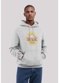 F4NT4STIC Herren Kapuzenpullover "Guns 'n' Roses Vintage Bullet Logo", grau, casual, Gr. XXXL, Obermaterial: 80% Baumwolle, 20% Polyester, Pullover,