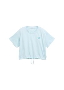 Tom Tailor Mädchen T-Shirt, blau, casual, Gr. 152, bedruckt, Jersey, Obermaterial: 100% Baumwolle, Shirts, mit Kordelzug