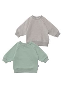 Liliput Herren Sweatshirt, grün, Gr. 74, unifarben, 80% Baumwolle, 20% Polyester, Sweatshirts, mit Bündchen an den Ärmeln