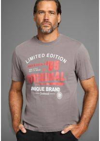MAN'S WORLD MAN'S WORLD Herren T-Shirt, grau, casual, Gr. XXXL, bedruckt, Single Jersey, Obermaterial: 100% Baumwolle, Shirts, Kurzarm, für die Freizeit, aus