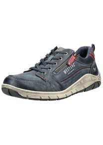 Mustang Shoes Herren Sneaker "Mustang Shoes Sneaker Lederimitat", Gr. 41, blau, Lederimitat, casual, Schuhe