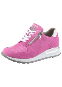 Waldläufer WALDLÄUFER Damen Keilsneaker "HIROKO", Gr. 5, lila, Veloursleder, Textil, Nappaleder, sportlich, Schuhe, Schnürschuh, Freizeitschuh, Halbschuh,