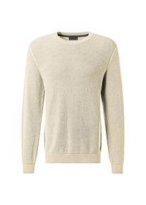 Pierre Cardin Herren Rundhalspullover, beige, casual, Gr. XXL, unifarben, Strick, Obermaterial: 75% Baumwolle, 25% Polyamid, Pullover, mit Struktur