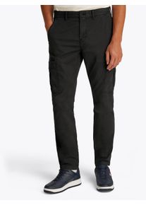 Tommy Jeans Herren Cargohose "TJM AUSTIN CARGO", schwarz, casual, Gr. 32, Web, Obermaterial: 98% Baumwolle, 2% Elasthan, Hosen, mit Logostickerei