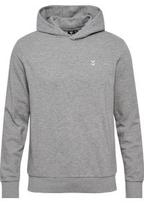 Hummel Herren Kapuzensweatshirt "HMLPULSE SWEAT HOODIE", grau, sportlich, Gr. M, Obermaterial: 60% Baumwolle, 40% Polyester, Sweatshirts