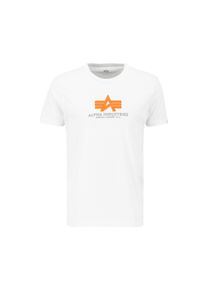 Herren T-Shirt "Alpha Industries Men - T-Shirts Basic T-Shirt BL Rubber", weiß, Gr. XXXL, Alpha Industries, Obermaterial: 90% Baumwolle, 10%