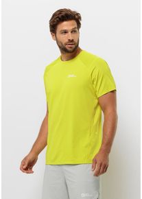 Jack Wolfskin Herren Funktionsshirt "PRELIGHT CHILL T M", gelb, Gr. XL, OBERSTOFF: 87% POLYESTER, 13% ELASTHAN; Futter: 100% POLYESTER, Shirts