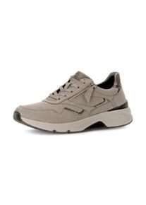 Damen Plateausneaker, Gabor Rollingsoft, Gr. 42fango, bronzefarben, Nubukleder, Glattleder, sportlich, Schuhe, Schnürschuh, Halbschuh mit der