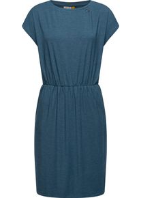 Ragwear Damen Jerseykleid "Copr", blau, modisch, Gr. L, Material: 48% Viskose, 47% Polyester, 5% Elasthan, Kleider, Stylisches Shirtkleid mit