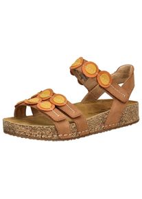Josef Seibel Damen Riemchensandale "Josef Seibel Sandalen Leder", Gr. 40, braun, Leder, casual, Schuhe