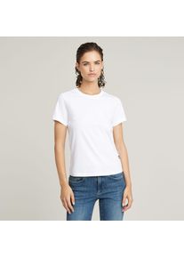 G-Star Raw G-STAR Damen T-Shirt "Nifous", weiß, casual, Gr. S, unifarben, Single Jersey, Obermaterial: 100% Baumwolle, Shirts, mit kleiner Logo-Stickerei