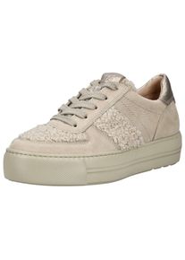 Paul Green Damen Sneaker "Paul Green Sneaker Nubukleder", Gr. 38,5, beige, Nubukleder, casual, Schuhe