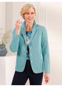 CLASSIC Damen Jackenblazer "Blazer", blau, Gr. 46, 91% Baumwolle, 8% Polyester, 1% Elasthan, Blazer