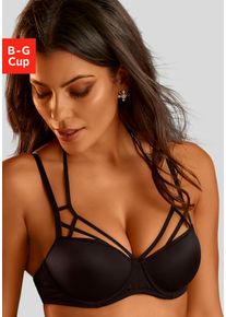 Damen Schalen-BH, Petite Fleur Gold, Gr. 80, schwarz, Microtouch, Obermaterial: 80% Polyamid, 20% Elasthan, sexy, BHs, mit verführerischer
