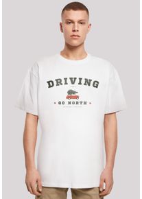 F4NT4STIC Herren T-Shirt "Driving Home Weihnachten", weiß, casual, Gr. XS, Obermaterial: 100% Baumwolle, Shirts, Weihnachten, Geschenk, Logo