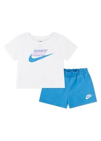 Nike Sportswear Kinder T-Shirt & Shorts "NKG JERSEY/FRENCH TERRY SHORT"blau beyond, Gr. 104, Obermaterial: 60% Baumwolle, 40% Polyester, KOB