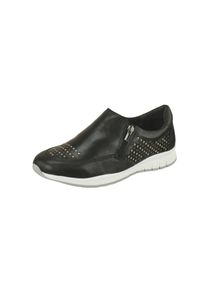 Damen Slipper "Teresa", Lei by tessamino, Gr. 38, schwarz, Leder, casual, Schuhe, mit auffälligen Metall-Nieten