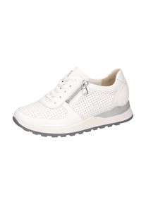 Waldläufer WALDLÄUFER Damen Keilsneaker "HIROKO", Gr. 4, weiß, Nappaleder, unifarben, sportlich, Schuhe, Schnürschuh, Halbschuh, Freizeitschuh in Schuhweite H