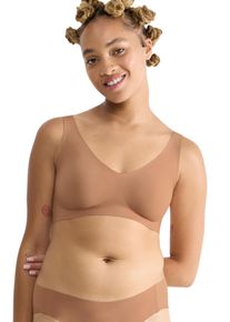 Sloggi Damen Bustier "ZERO Feel 2.0 Bralette", Gr. XS, braun, Single Jersey, Obermaterial: 76% Polyamid, 24% Elasthan, unifarben, matt, modisch, BHs,