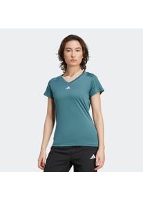 Damen T-Shirt "TR-ES MIN T"preloved teal, weiß, sportlich, Gr. M, adidas Performance, Obermaterial: 93% Polyester, 7% Elasthan, Shirts,
