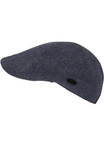 Chillouts Damen Schiebermütze "Leopold Hat", blau, klassisch,casual, Gr. L, meliert, Wollmischung, Mützen, mit leicht gebogenem Schirm