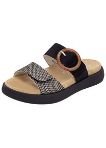 Remonte Damen Pantolette "Remonte Pantoletten Lederimitat", Gr. 38, schwarz, Lederimitat, casual, Schuhe