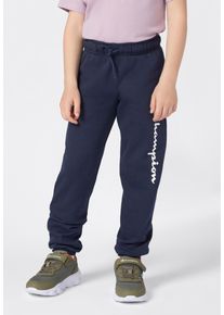 Champion Kinder Jogginghose, blau, sportlich, Gr. L, Obermaterial: 54% Baumwolle, 46% Polyester, Hosen