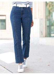 Casual Looks Damen Bequeme Jeans, blau, Gr. 40, unifarben, 78% Baumwolle, 20% Polyester, 2% Elasthan, Jeans