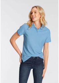 Damen Poloshirt "Lady-Fit Premium Polo", blau, Basic, Gr. S, Fruit of the Loom, unifarben, Piquu00e9, Obermaterial: 100% Baumwolle, Shirts
