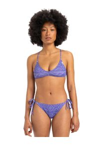Quiksilver Damen Bikini-Hose "Clickity Clack"dusted peri global heat 64x64, Gr. XL, 87% Nylon, 13% Elasthan, Badehosen