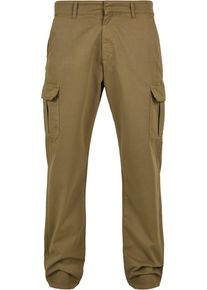 Urban Classics Herren Cargohose "Urban Classics Herren Straight Leg Cargo Pants", grün, Gr. 28, unifarben, 100% Baumwolle, Hosen