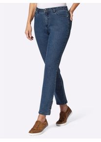 Casual Looks Damen Bequeme Jeans, blau, Gr. 38, unifarben, 78% Baumwolle, 20% Polyester, 2% Elasthan, Jeans
