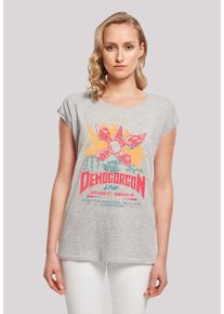 F4NT4STIC Damen T-Shirt "Stranger Things Demogorgon Poster", grau, casual, Gr. 5XL, Obermaterial: 100% Baumwolle, Shirts, Premium Qualität