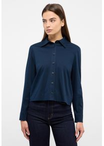 Eterna Damen Hemdbluse "LOOSE FIT", blau, casual, Gr. 36, 100% Baumwolle, Blusen, EASY IRON (bügelleicht)