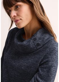 Cecil Damen Strickpullover, blau, casual, Gr. XL, Strick, Obermaterial: 71% Viskose, 26% Polyester, 3% Elasthan, Pullover, in Melange-Optik