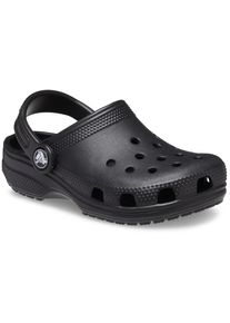 Crocs Kinder Clog "Classic Clog K", Gr. 22, schwarz, Croslite, unifarben, sportlich, Schuhe, Hausschuh, Schlappen, Sandale mit Fersenriemen