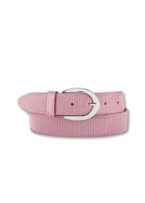 Bernd Götz BERND GÖTZ Damen Ledergürtel, pink, modisch, Gr. 80, unifarben, glänzend, Rindsleder, Gürtel, mit Streifenmuster
